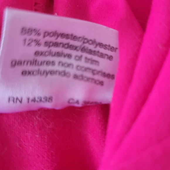 Danskin Vibrant Pink Full Zip Jacket with Hood L - Picture 6 of 8